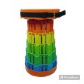 Lavish indulgent - Outdoor Retractable Stool Portable Folding Camping Chair Adjustable Height Plastic Fishing Chair - Easy To maintain.