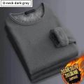 Winter Men's Thickening Velvet Warm Tops Men's Winter Long-sleeved Thermal Underwer Male Round Neck Fashion T-shirt M-5XL. 