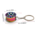 Hot Wheel Rim Keychain Key ring 3D Keychain Creative Accessories Auto Part Model Car Keyring Key Chain Gifts. 