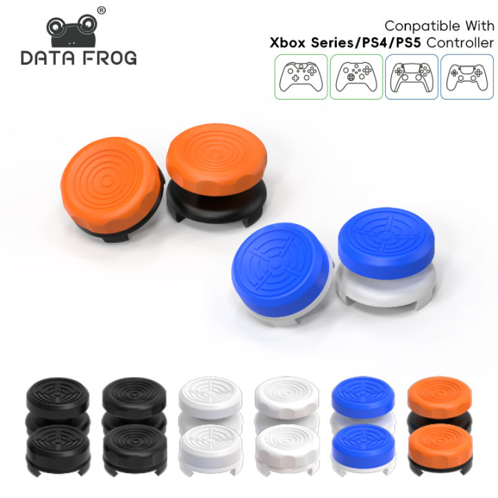 DATA FROG High-Rise Performance Freeks for PS4 PS5 Joystick Compatible with 8BitDo Ultimate Controller Stick