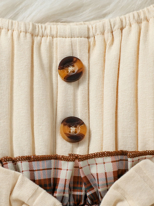 2024%20New%20Baby%20Girls%20Autumn%20Long%20Sleeve%20With%20Bow%20Plaid%20Fahion%20%20Cute%20Dress%20-%20Image%206