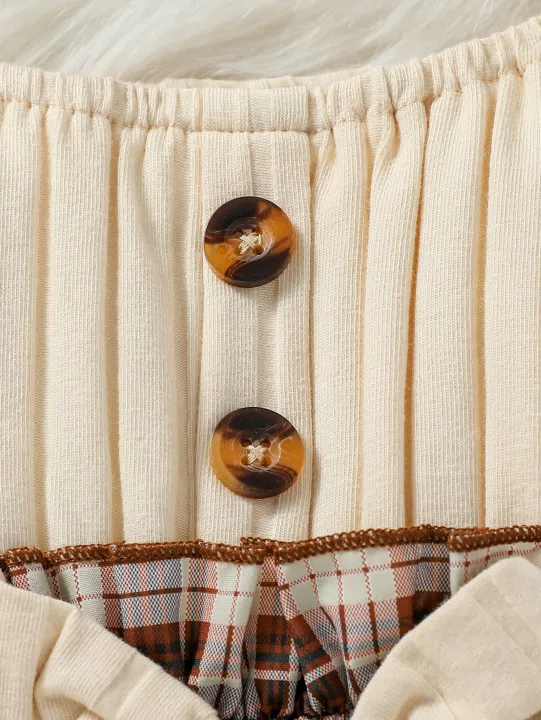 2024%20New%20Baby%20Girls%20Autumn%20Long%20Sleeve%20With%20Bow%20Plaid%20Fahion%20%20Cute%20Dress%20-%20Image%206