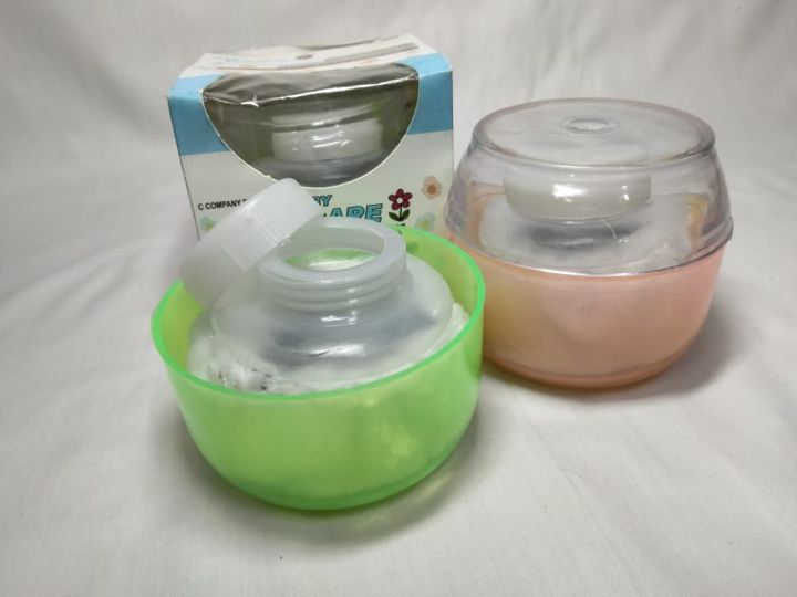 new born baby care  free-drop powder puff container
