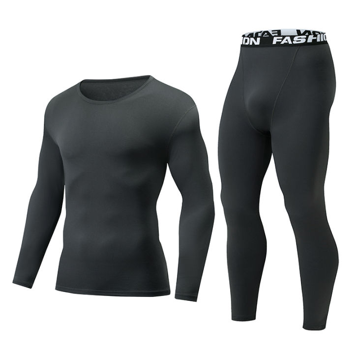 2-piece%20Autumn%20And%20Winter%20Solid%20Color%20Fashionable%20Casual%20Base%20Set%20Slim%20Fit%20Sports%20Fitness%20Long%20Sleeved%20Pants%20Warm%20Underwear%20Set%20-%20Image%204