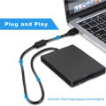 USB Floppy Disk Drive, Floppy Disk Reader 3.5 inch Portable USB External 1.44MB FDD Diskette Drive for Windows 7 10 11 PC Laptop. 