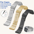 For  F91W Watch Steel for F84 F105 F108 A158 A-168 AE-1300 AE-1200  Straps Ultra-thin Metal Bracelet 18mm 20mm. 