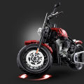 New DIY Building Blocks Motorbike Technical Sets MOC Bricks 1:8 Motorcycle Model Birthday  for Boys Kids Children . 