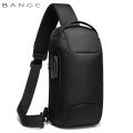 BANGE Hot Chest Bag New Anti-thief Men Crossbody Bag Waterproof Shoulder Bags USB Charging Short Trip For Male Travel Pack. 