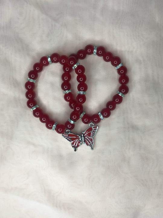 Beautiful%20pink%20and%20white%20butterfly%20charm%20bracelet%20Glass%20beads%20friendship%20bracelet%20for%20couples,%20best%20friends,%20girls%20-%20Image%206