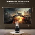 P30 black smart android Projector indoor outdoor Portable Projector with WiFi 5g and Bluetooth Android 11.0 Smart Projector Auto Keystone 180°Rotatable Outdoor Movie Projector Compatible with Phone. 