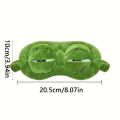 3D Frog Sleep Mask Natural Sleeping Eyeshade Women Men Creative Cartoon Soft Portable Blindfold Travel Office Eyepatch.