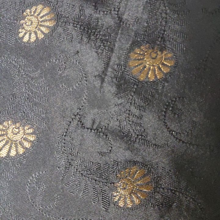 Alkaram printed Jaquard Shirt Black 2.5m