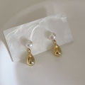 ZAKOL Fashion Elegant Teardrop Pear Imitation Pearl Drop Earrings Simple Versatile Jewelry Gift For Women. 