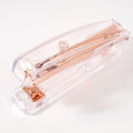 No.12 Transparent Stapler, Rose/Gold/Silver Colors, for Office School Home Use - Compact & Durable. 