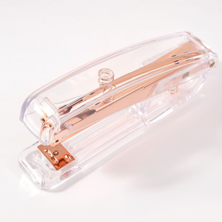 No.12%20Transparent%20Stapler,%20Rose/Gold/Silver%20Colors,%20for%20Office%20School%20Home%20Use%20-%20Compact%20&%20Durable%20-%20Image%202