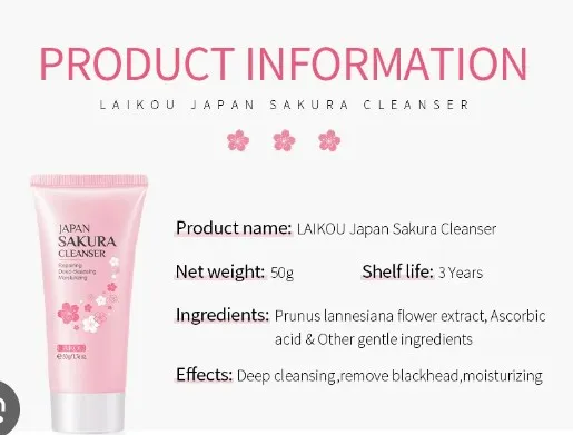 LAIKOU%20skin%20care%20product%20Japan%20Sakura%20Cleanser%20Face%20Wash%20-%2050g%20-%20Image%205