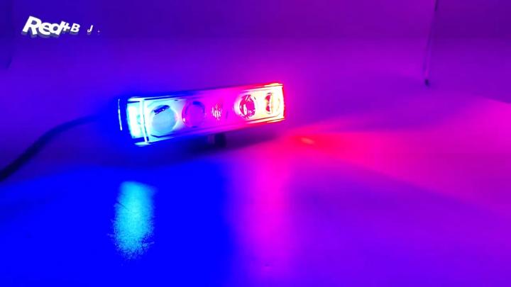 1 Pcs Bike Light Five Lens Projector Driving LED Fog Work Light 4 Color Light Dolphin Projector Spotlight For Bike Car Jeeps White Yellow Mix Flash Bar Light