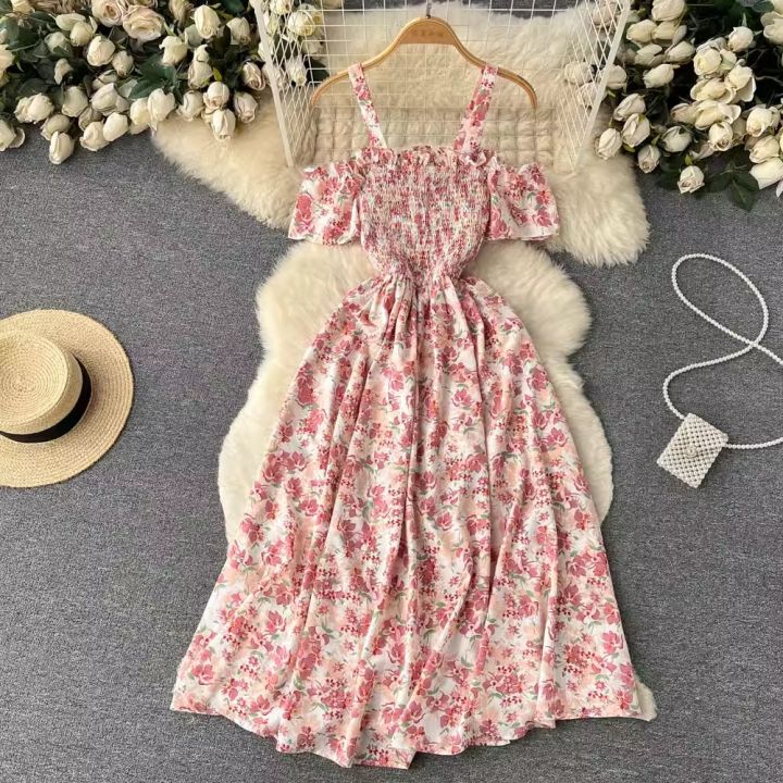 YuooMuoo%20Romantic%20Floral%20Print%20Long%20Summer%20Dress%20Women%20Fashion%20Off%20Shoulders%20Straps%20Vacation%20Beach%20Dress%20Korean%20Party%20Vestidos%20-%20Image%202