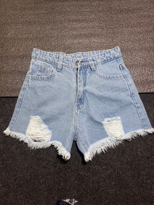 Shorts denim grunge girls high waist summer