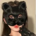 Fluffy Fur Fox Tail Cat Paws Gloves and Ears Headwear Face Mask Cosplay Costume Wolf Therian Mask Set Halloween Party Accessorie.