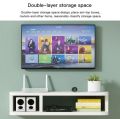 2 Tier Modern Wall Mounted Media Console Floating TV Shelf for Xbox One/PS4/Cable Box/DVD Players/Game Led tv book shelf (customized). 