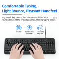 KEBIDUMEI 104Keys Wired Keyboard USB Wired Keyboard Mute Gaming Keyboard Standard Keyboard for PC Laptop Android Windows Mac OS. 