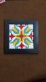 Wall hanging Handmade Frame (7by7) of Ceramic Tiles, Design Decorations for Home Decor Living Bedroom Furniture and Decor Wooden Wall Art for Home Decorations. 