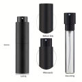 10ml Travel Perfume Sprayer, Refillable Cologne Container, Empty Dispenser Spray Bottle for Mini Sprayer Size (Black). 