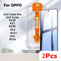 2Pcs For OPPO K13 Turbo Pro K13S K13X K12 K12X K11 Tempered Glass Screen Protector Automatic Positioning Dust-Free Mobile Film. 