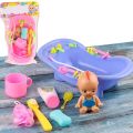 Doll Bathtub, Doll Batheset Interactive Doll Bathtub Set With Doll, Bathtub And Bath Accessories, Doll Accessories For Children From 3 Years (random. 