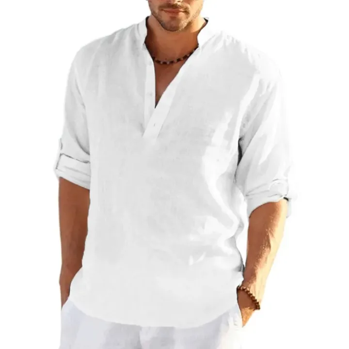 New%20Men's%20Linen%20Long%20Sleeve%20T%20Shirt%20Solid%20Color%20Loose%20Casual%20Breathable%20Shirt%20Cotton%20Mens%20Shirts%20Designer%20Lightweight%20Streetwear%20-%20Image%204