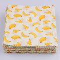 12Pcs/Set Fruit Series Printed Cotton Twill Fabric Patchwork,Square Shape Cloth Bundle For DIY Handmade Sewing&Quilting Material.