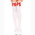  Women's Hosiery Pink Bow Stay Up Thigh High Silk Stockings Hose.Ladies Sweet Bow Stockings Pantyhose Students Stockings. 