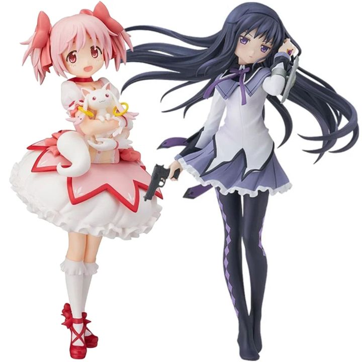 22cm PMMM Magical Girl Anime Figure Kaname Madoka Action Figure Kawaii Akemi Homura Figurine Cute Loli Collection Model Toy 