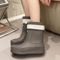 Lady Summer Rain Boots Fashion Non-slip Upgrade Waterproof Rain Boots Women Camping Outdoor Hiking School Rainy Days. 