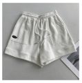 Women's comfortable loose wide-legged drawstring A pants Slim Waist Slim fit casual home versatile sports shorts. 