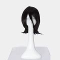 Hot Kuchiki Rukia Cosplay Wig Black Short Curly Heat Resistant Synthetic Hair Halloween Costume Anime Party Wigs. 