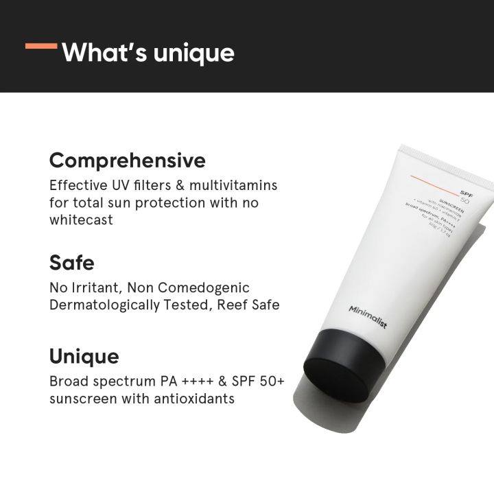 Minimalist%20SPF%2050%20PA++++%20Sunscreen%20%7C%20No%20White%20Cast%20and%20Contains%20Multi%20Vitamins%20for%20Reducing%20Photoaging%20%7C%2050%20gm%20-%20Image%203