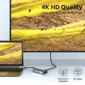 11-in-1 4K USB C 3.0 HUB Type C to HDMI-compatible USB 3.0 Adapter Type C HUB Dock PD 87W USB C Splitter for MacBook Pro Air. 