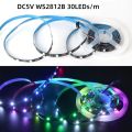RGBIC Smart LED Strip WS2812B WS2812 5050 Individually Addressable IC 30/60/144Pixels/Leds/m Light DC5V Black IP30/67 Waterproof. 