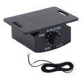 Universal Bass Control Knob 6 Pin Subwoofer Volume Controller with 13ft Extension Cord Compatible with Most Car Amplifier Black. 