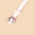 European Cute Simple Fashion Design Oil Dropping Unicorn Pony Buckle Thin Belt for Boys and Girls Universal for Kids.
