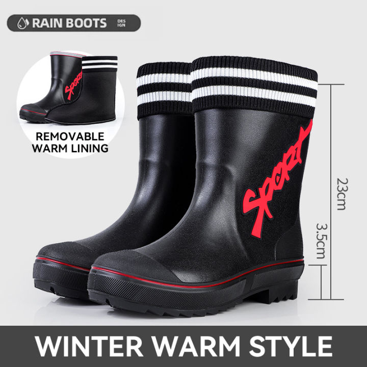 Mid-calf%20Rain%20Boots%20Men%20Slip-On%20Waterproof%20Rubber%20Rain%20Shoes%20Work%20Mud%20Boots%20Warm%20Durable%20Non-Slip%20Boots%20Farming%20Fishing%20Camp%20-%20Image%207