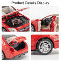 1:32 C260L E300L Alloy Diecast Model Toy Car 6 Doors Opened Sound Light Pull Back Rubber Tires Miniature Vehice for Kids Present. 