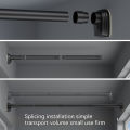 Adjustable Stainless Steel Shower Curtain Rod Clothes Drying Rack No-Drill Telescopic Pole for Laundry Room Bathroom. 