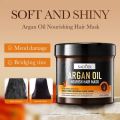 ROREC SADOER Argan Oil Nourish Hair Mask Refreshing Silky Steam Free Repair Dry Frizzy Oil Control Strengthen Hair 500g. 