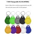 5YOA 5/10PCS RFID Access Control Clone Badge NFC Smart Chip 0 Block Rewritable Copy Key Fob 13.56MHZ 1K S50 Duplicator Copy Tag. 