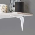 Shelf Bracket - 6" x 8", White, 2pcs. 