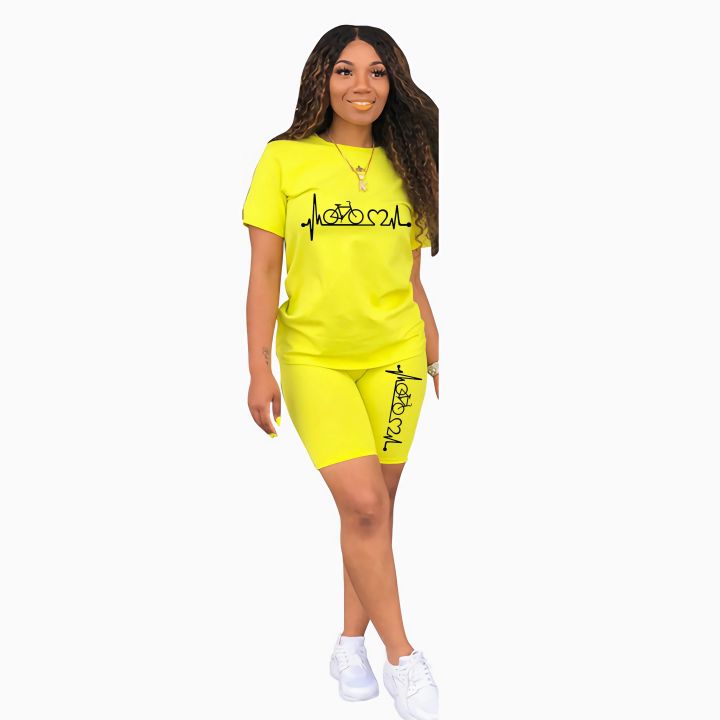 Womens%20Outfits%20Casual%20Vacation%20Short%20Sets%20Sport%20Jogging%20T-shirt+shorts%202%20Piece%20Set%20Clothing%20Fashion%202024%20Hot%20sales%20Summer%20Suit%20-%20Image%205
