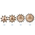 Professional 1PC 4  Size Gold Round Hair Comb Hairdressing Curling Hair Brushes Barrel Comb For Blow Dry Salon Styling Tools. 